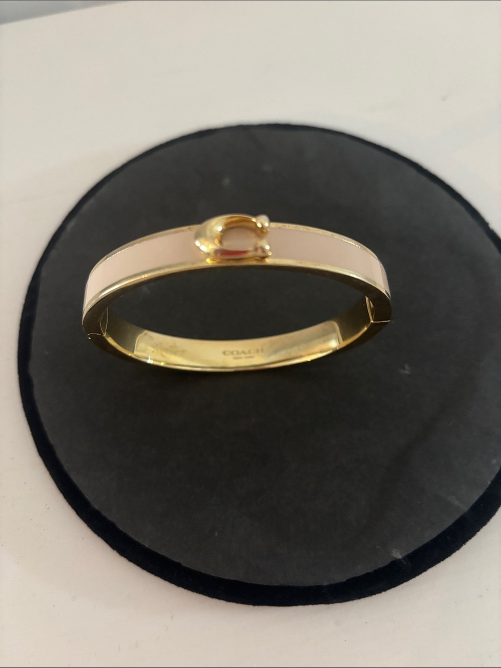 Vintage Coach Signature Push Hinged Bangle